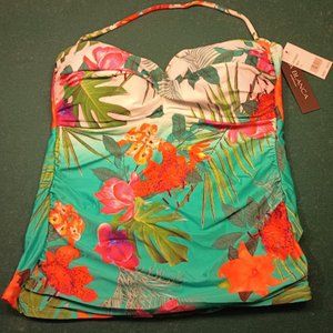 La Blanca Women's Tankini Swim Top-Size 14-NWT!!!